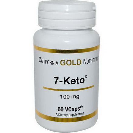 California Gold Nutrition, 7 Keto, 100mg, 60 VCaps