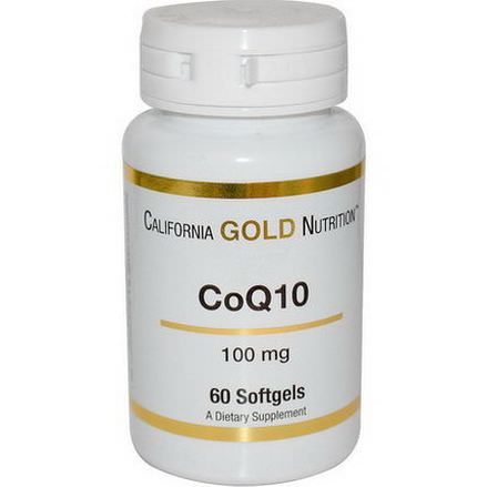 California Gold Nutrition, CoQ10, 100mg, 60 Softgels