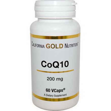 California Gold Nutrition, CoQ10, 200mg, 60 VCaps