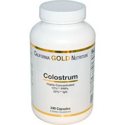 California Gold Nutrition, Concentrated Colostrum, 240 Capsules