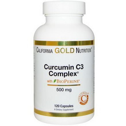 California Gold Nutrition, Curcumin C3 Complex, 500mg, 120 Veggie Capsules