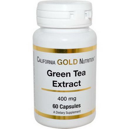 California Gold Nutrition, Green Tea Extract, 400mg, 60 Capsules
