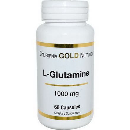 California Gold Nutrition, L-Glutamine, 1000mg, 60 Capsules