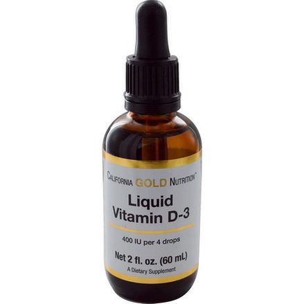 California Gold Nutrition, Liquid Vitamin D-3 60ml