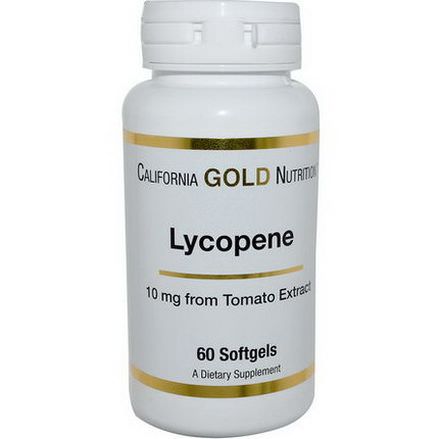 California Gold Nutrition, Lycopene, 10mg, 60 Softgels