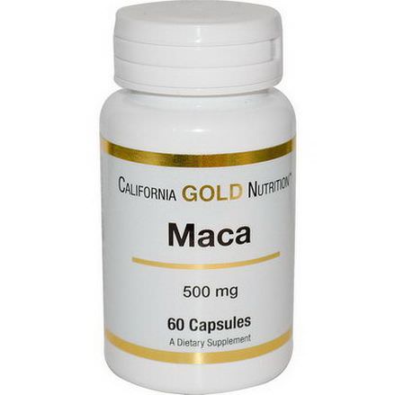 California Gold Nutrition, Maca, 500mg, 60 Capsules