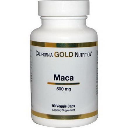 California Gold Nutrition, Organic Maca, 500mg, 90 Veggie Caps