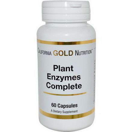 California Gold Nutrition, Plant Enzymes Complete, 60 Capsules