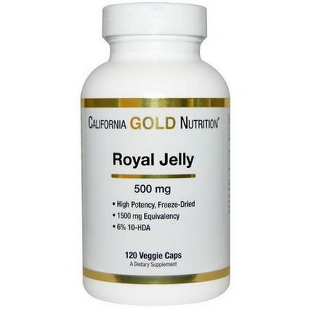 California Gold Nutrition, Royal Jelly, 500mg, 120 Veggie Caps