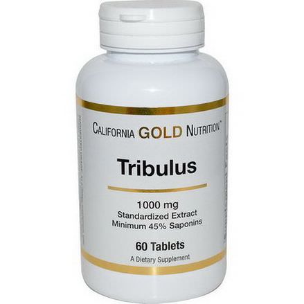California Gold Nutrition, Tribulus, 1000mg, 60 Tablets