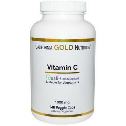 California Gold Nutrition, Vitamin C, Quali-C, 1000mg, 240 Veggie Caps