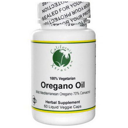 California Xtracts, Oregano Oil, 60 Liquid Veggie Caps