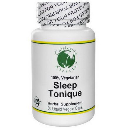 California Xtracts, Sleep Tonique, Sleep Formula, 60 Liquid Veggie Caps