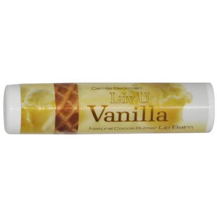 Camille Beckman, Natural Cocoa Butter Lip Balm, Luv U Vanilla 7g