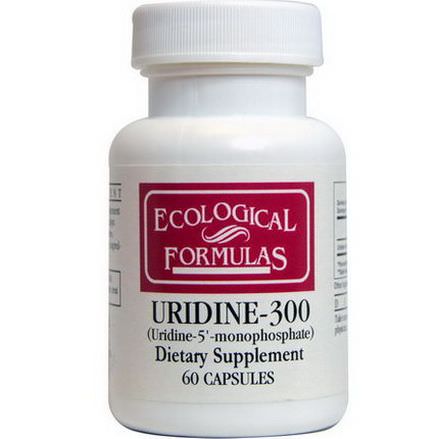 Cardiovascular Research Ltd. Ecological Formulas, Uridine-300, 60 Capsules