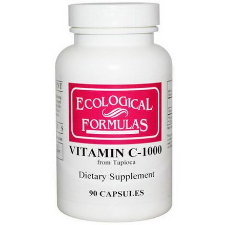 Cardiovascular Research Ltd. Ecological Formulas, Vitamin C-1000, 90 Capsules