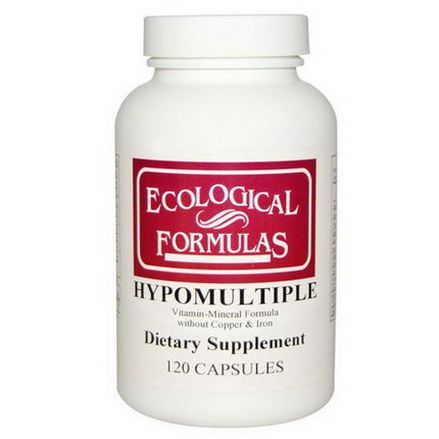 Cardiovascular Research Ltd. Hypomultiple without Copper&Iron, 120 Capsules