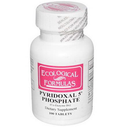 Cardiovascular Research Ltd. Pyridoxal 5'Phosphate, 100 Tablets