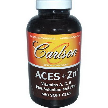 Carlson Labs, Aces Zn, 360 Softgels