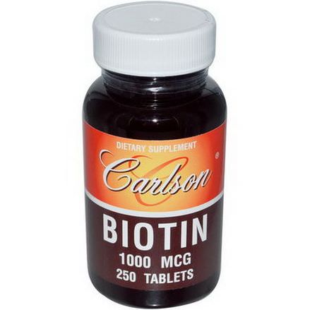 Carlson Labs, Biotin, 1000mcg, 250 Tablets