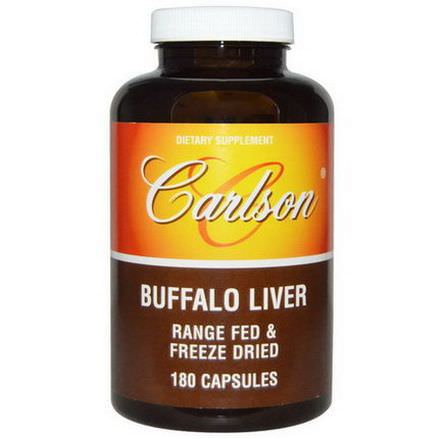 Carlson Labs, Buffalo Liver, 180 Capsules