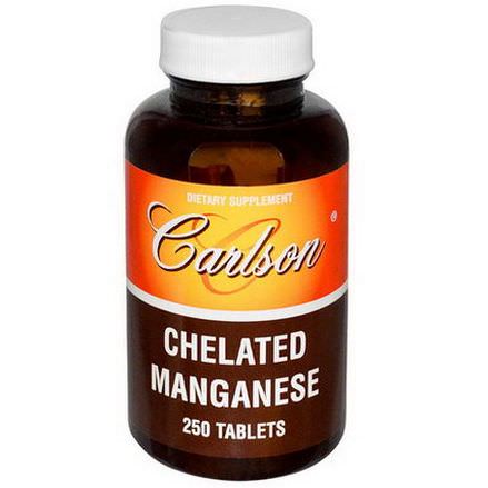 Carlson Labs, Chelated Manganese, 250 Tablets