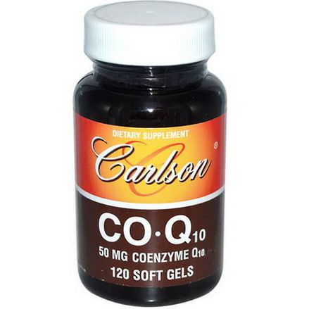 Carlson Labs, Co-Q10, 50mg, 120 Softgels