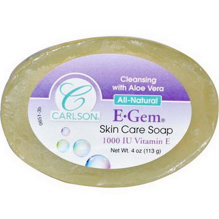 Carlson Labs, E-Gem Skin Care Soap 113g