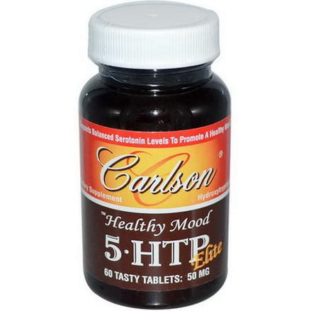 Carlson Labs, Healthy Mood, 5-HTP Elite, 50mg, 60 Tasty Tablets