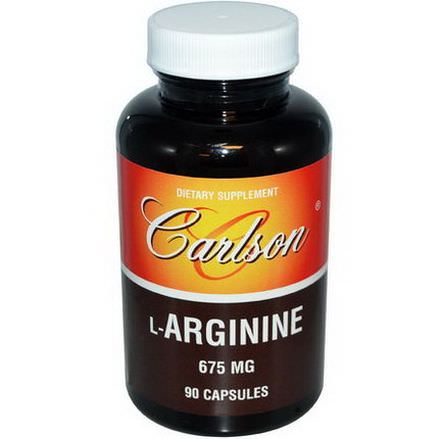 Carlson Labs, L-Arginine, 675mg, 90 Capsules