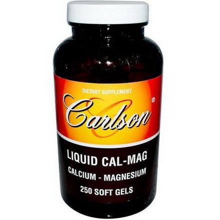 Carlson Labs, Liquid Cal-Mag, 250 Soft Gels
