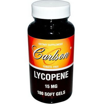 Carlson Labs, Lycopene, 15mg, 180 Soft Gels