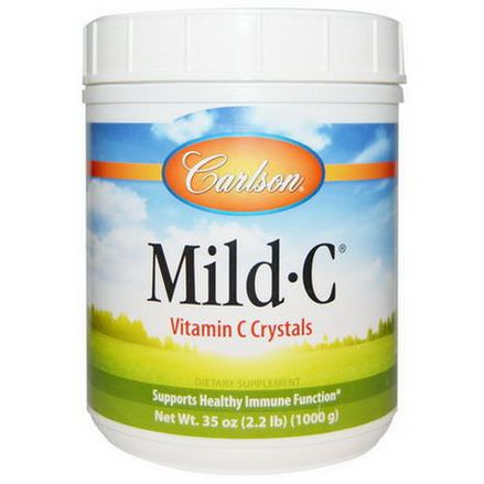 Carlson Labs, Mild C, Vitamin C Crystals 1000g