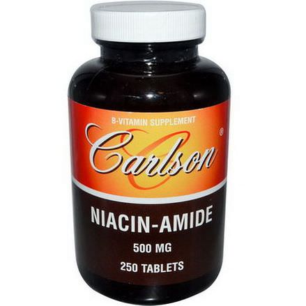 Carlson Labs, Niacin-Amide, 500mg, 250 Tablets