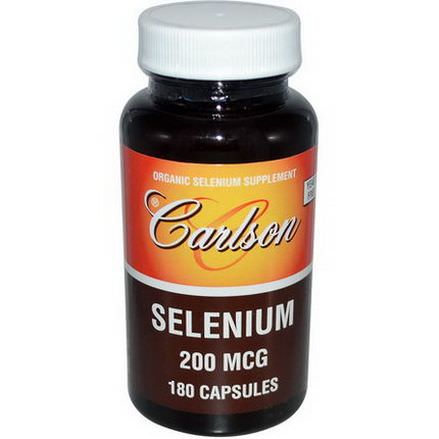 Carlson Labs, Selenium, 200mcg, 180 Capsules