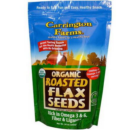 Carrington Farms, Organic Roasted Flax Seeds 283g