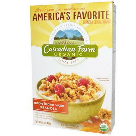 Cascadian Farm, Organic Granola Cereal, Maple Brown Sugar 425g