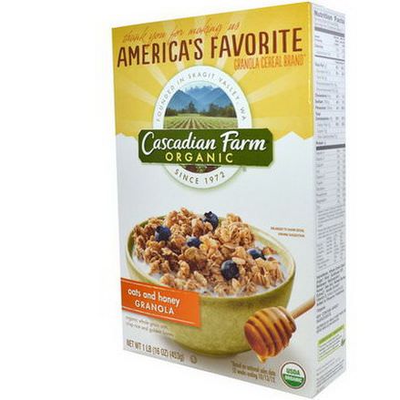 Cascadian Farm, Organic Oats&Honey Granola Cereal 453g