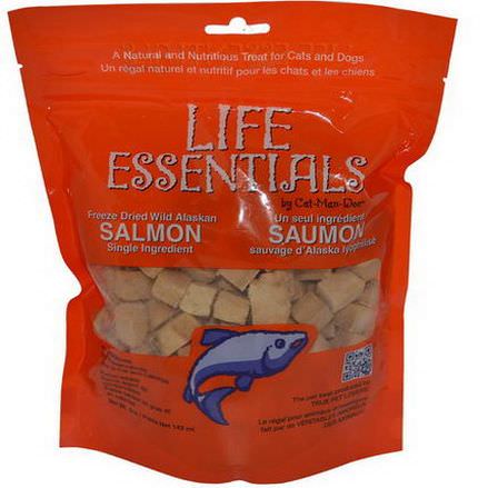 Cat-Man-Doo, Life Essentials, Freeze Dried Wild Alaskan Salmon Treats, 5 oz