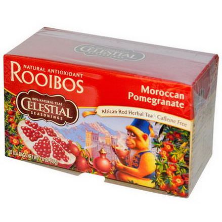 Celestial Seasonings, African Red Herbal Tea, Moroccan Pomegranate, Caffeine Free, 20 Bags 45g