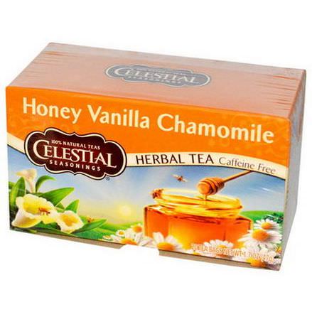 Celestial Seasonings, Herbal Tea, Caffeine Free, Honey Vanilla Chamomile, 20 Tea Bags 47g