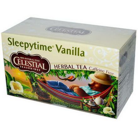Celestial Seasonings, Herbal Tea, Sleepytime Vanilla, Caffeine Free, 20 Tea Bags 29g