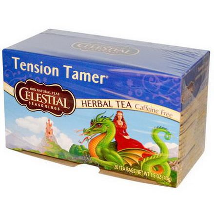 Celestial Seasonings, Herbal Tea, Tension Tamer, Caffeine Free, 20 Tea Bags 43g