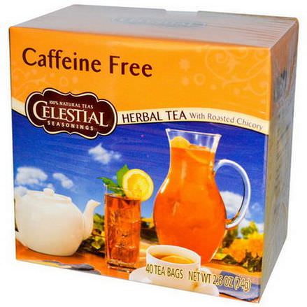 Celestial Seasonings, Herbal Tea With Roasted Chicory, Caffeine Free, 40 Tea Bags 74g