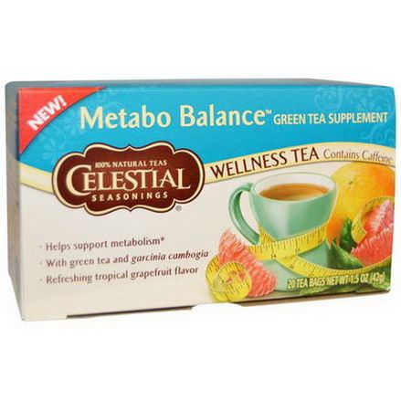 Celestial Seasonings, Metabo Balance, Wellness Tea, 20 Tea Bags 42g