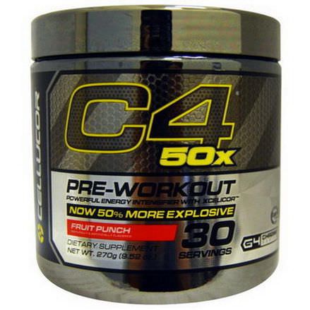Cellucor, C4 50x, Pre-Workout, Fruit Punch 270g