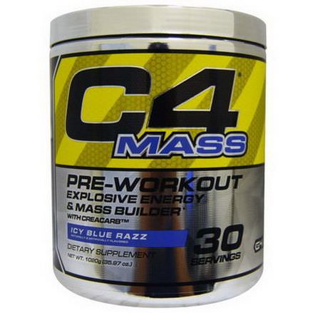 Cellucor, C4 Mass, Pre-Workout Explosive Energy&Mass Builder, Icy Blue Razz 35.97 oz