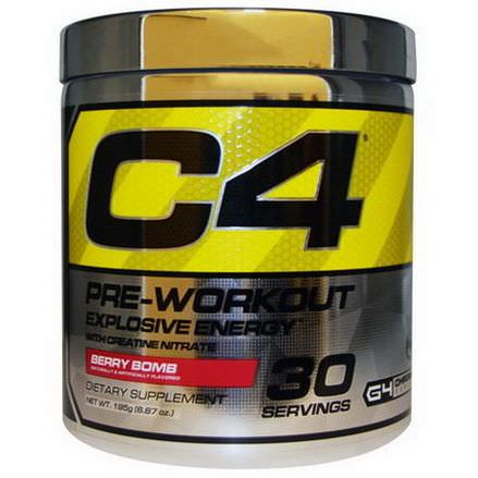 Cellucor, C4, Pre-Workout, Explosive Energy, Berry Bomb 195g