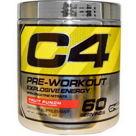 Cellucor, C4, Pre-Workout, Explosive Energy, Fruit Punch 390g