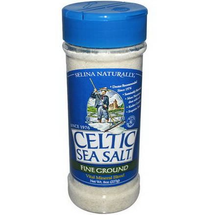 Celtic Sea Salt, Fine Ground, Vital Mineral Blend Shaker Jar 227g